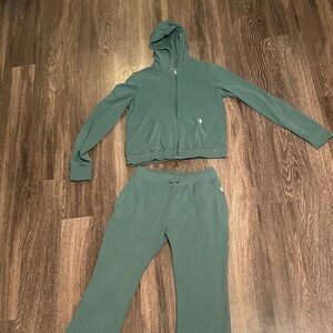 Abercrombie Kids Forest Green Sweatshirt and pants set